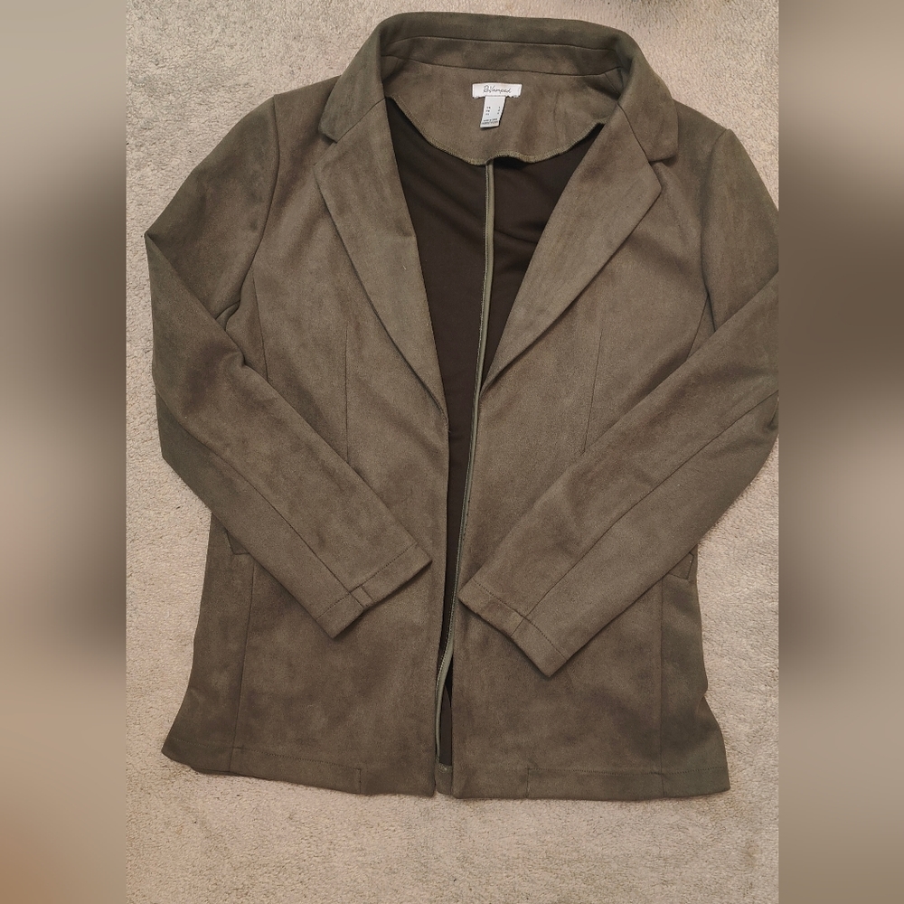 Forest Green velvet blazer